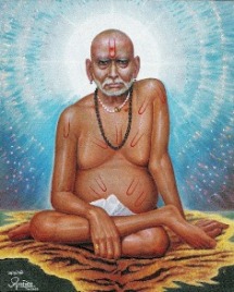 Swami Samarth sitting on vyagrahjin tiger skin Photo